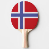 Norwegische Flagge Tischtennis Schläger (Vorderseite)