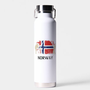 Norwegische Flagge Trinkflasche