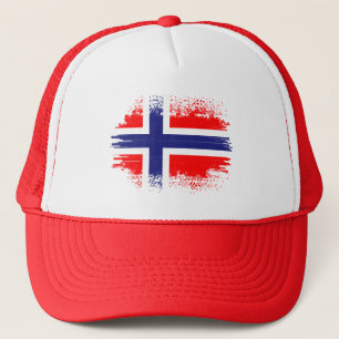 Norwegische Flagge Truckerkappe