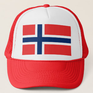 Norwegische Flagge Truckerkappe
