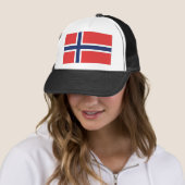 Norwegische Flagge Truckerkappe (Beispiel)