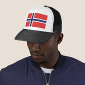Norwegische Flagge Truckerkappe (Beispiel)