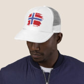 Norwegische Flagge Truckerkappe (Beispiel)
