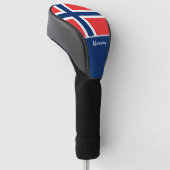 Norwegische Flagge und Golf Norwegen - Sportarten Golf Headcover (angewinkelt)