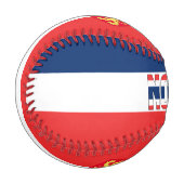 Norwegische Flagge und Wappen - Patriotik Baseball (Vorderseite Links)
