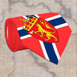 Norwegische Flagge und Wirtschaft Norwegen, Reisen Krawatte
