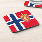 Norwegische Flagge Untersetzer (Linke Seite)