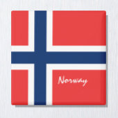 Norwegische Flagge - Urlaub, Reisen/Sport Magnet