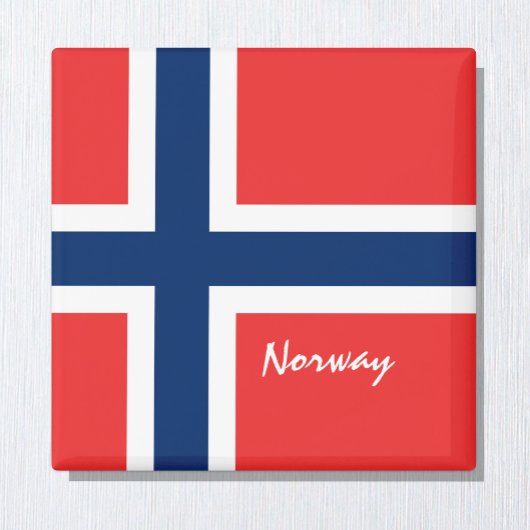 Norwegische Flagge - Urlaub, Reisen/Sport Magnet