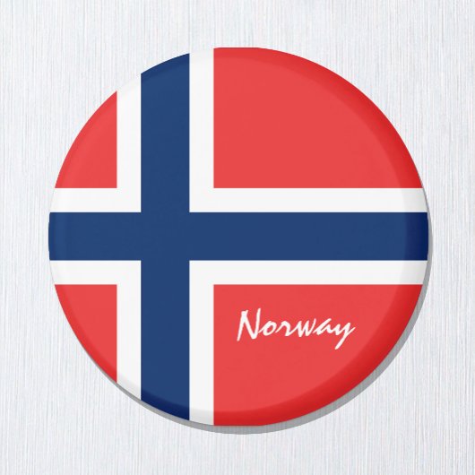 Norwegische Flagge - Urlaub, Reisen/Sport Magnet