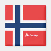 Norwegische Flagge - Urlaub, Reisen/Sport Magnet (Vorne)