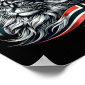 Norwegische Flagge: Viking Norwegen Poster (Ecke)