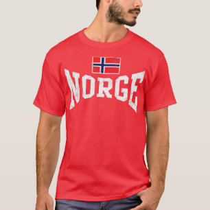 Norwegische Flagge - Vintag ausgeblendet T-Shirt