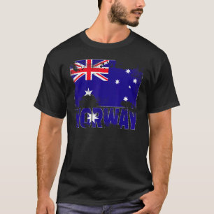 Norwegische Flagge Vintag beängstigend Skandinavie T-Shirt