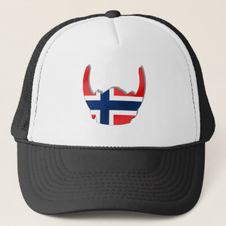 Norwegische Flagge von Sturzhelm Norwegens Truckerkappe