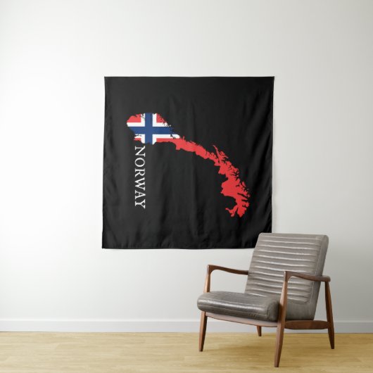 Norwegische Flagge Wandteppich (Beispiel (Horizontal))