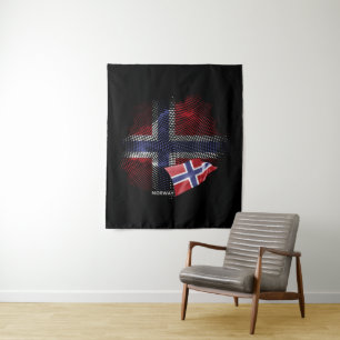 norwegische Flagge Wandteppich