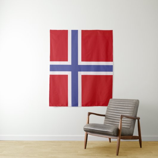 Norwegische Flagge Wandteppich (Beispiel)