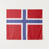 Norwegische Flagge Wandteppich (Vorderseite (Horizontal))