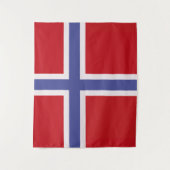 Norwegische Flagge Wandteppich (Vorderseite)