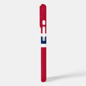 Norwegische Flagge/Wappen Case-Mate iPhone Hülle (Rückseite / Links)