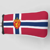 Norwegische Flagge/Wappen Golf Headcover (Vorderseite)