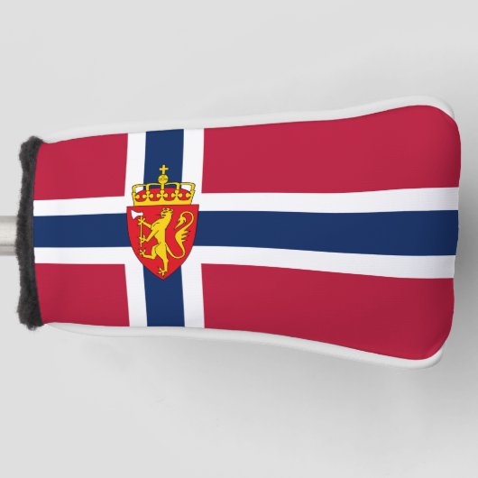 Norwegische Flagge/Wappen Golf Headcover (Vorderseite)