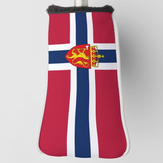 Norwegische Flagge/Wappen Golf Headcover (Rotieren 90)