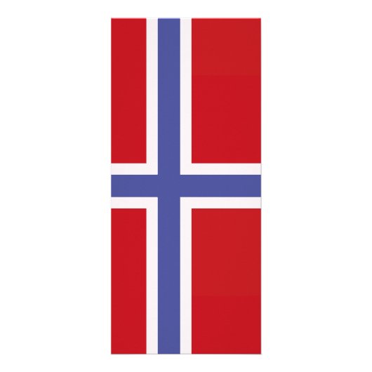 Norwegische Flagge Werbekarte (Vorne)