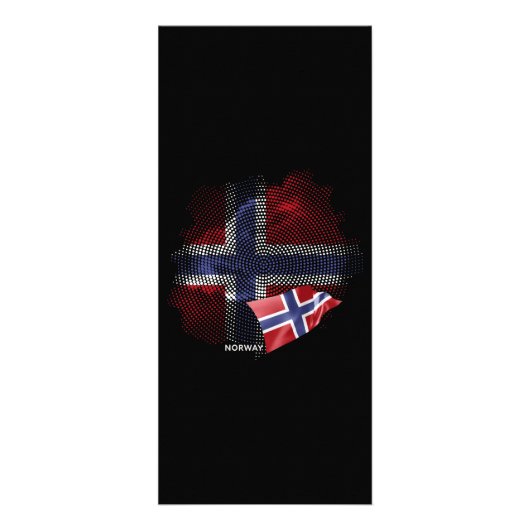 norwegische Flagge Werbekarte (Vorne)