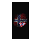 norwegische Flagge Werbekarte (Hinten)
