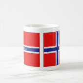Norwegische Flaggen-personalisierter Großvater Kaffeetasse (Mittel)