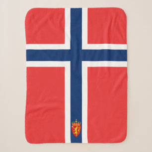Norwegische Flaggendecke, patriotisch, Norwegen Sherpadecke