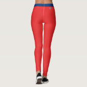 Norwegische Flaggenmode, Reise-/Sportfans Leggings (Rückseite)