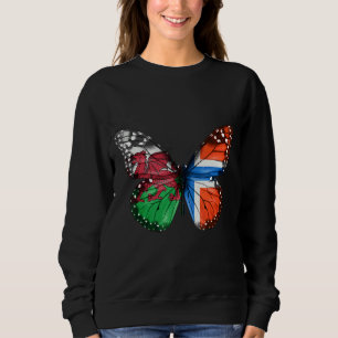 Norwegische Flaggenschmetterling Sweatshirt