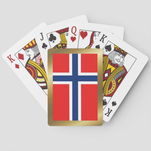 Norwegische Flaggenspielkarten Spielkarten (Rückseite)