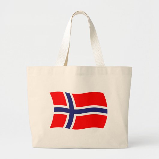 Norwegische Flaggentasche Jumbo Stoffbeutel (Vorne)