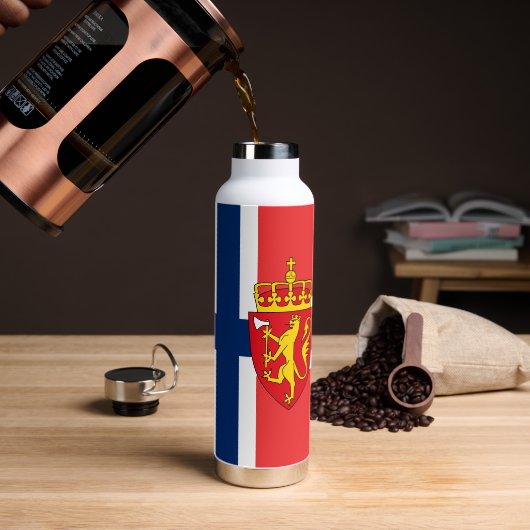 Norwegische Flasche, norwegische Flagge Trinkflasche (Kaffee)