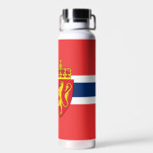 Norwegische Flasche, norwegische Flagge Trinkflasche (Rückseite)