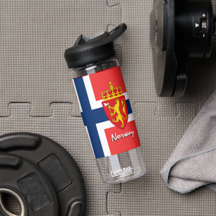 Norwegische Flasche, patriotische norwegische Flag Trinkflasche