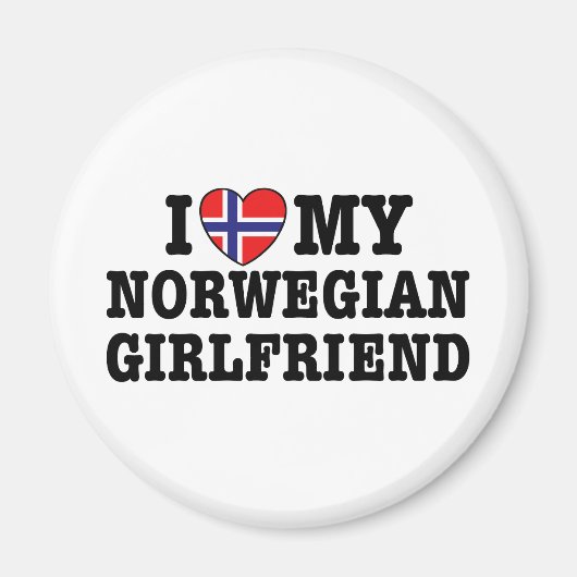 Norwegische Freundin Magnet (Vorne)
