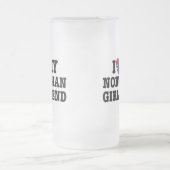 Norwegische Freundin Mattglas Bierglas (Mittel)