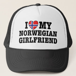 Norwegische Freundin Truckerkappe