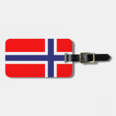 Norwegische Gepäckmarke Gepäckanhänger (Vorderseite horizontal)