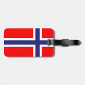 Norwegische Gepäckmarke Gepäckanhänger (Rückseite horizontal)