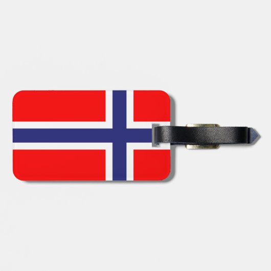 Norwegische Gepäckmarke Gepäckanhänger (Rückseite horizontal)