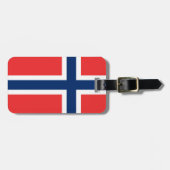 Norwegische Gepäckmarke Gepäckanhänger (Vorderseite horizontal)