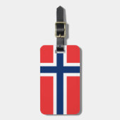 Norwegische Gepäckmarke Gepäckanhänger (Vorderseite vertikal)