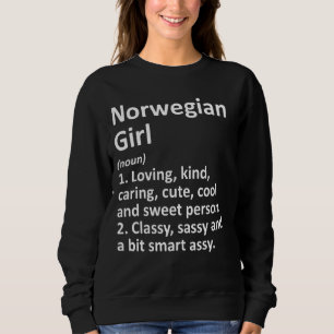 Norwegische Girl Norwegen Funny Country Zuhause Ro Sweatshirt