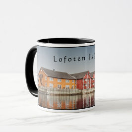 Norwegische Häuser Souvenir Tasse